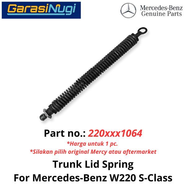 Trunk Lid Mercy W220 Spring Per Shock Bagasi Boot 2209801064 Mercedes S320