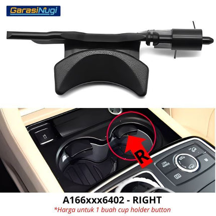 Mercedes W166 W292 Water Cup Holder Button Pengunci GL GLE