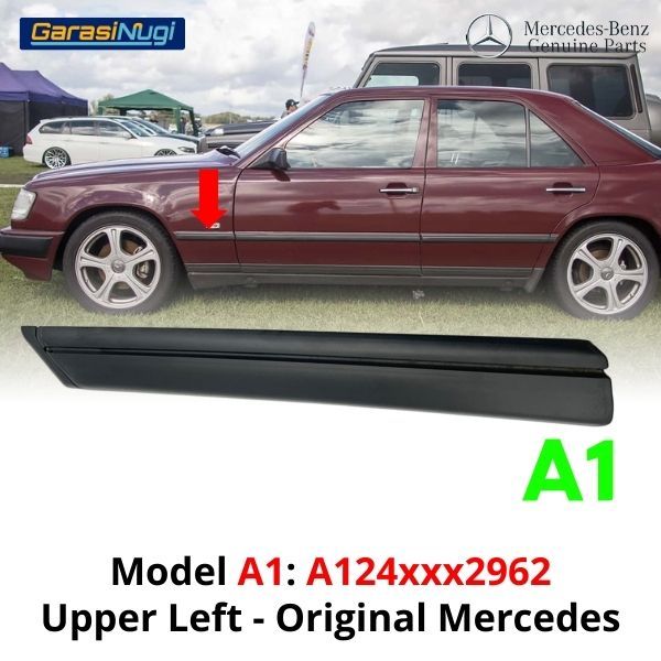 Fender Molding For Mercedes W124 Strip Pelindung Samping Bodi E230