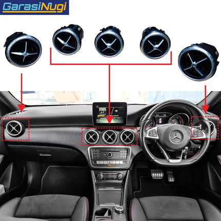 AC Vent Grille For Mercedes W176 W246 W156 W117 Assembly Kisi Grill A200 B200 GLA CLA AMG