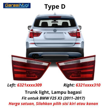 BMW F25 Lampu Rem Belakang Sein Brake Tail Light Blinker X3 2011–2017