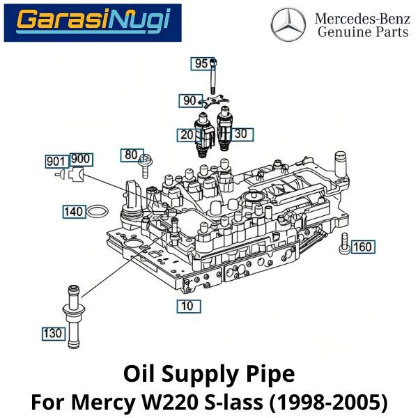 Oil Supply Mercy W220 Pipe Pipa Pemandu Oli Mercedes S230 98-05