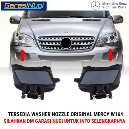 Nozzle Washer Mercy W164 Cover Bumper Tutup Lampu Depan ML