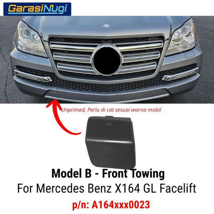 Towing Cover Mercy X164 Facelift Bumper Penutup Lubang Derek Depan GL