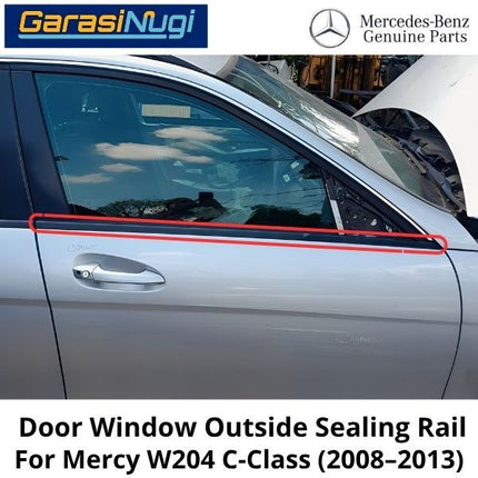 Exterior Door Mercy W204 Seal Rail Penutup Karet Jendela Kaca Pintu Depan C200