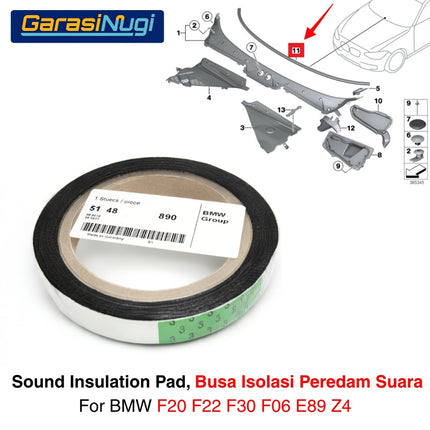 BMW F30 F20 E89 Sound Insulation Pad Busa Isolasi Peredam Suara Kabin Original