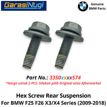 Hex Screw For BMW F25 F26 Rear Suspension Baut Suspensi Belakang 33506792574 X3 X4 2011-2014