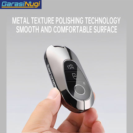 Key Case For Mercedes W207 Sarung Kunci Metal Gun Carbon Short Keychain