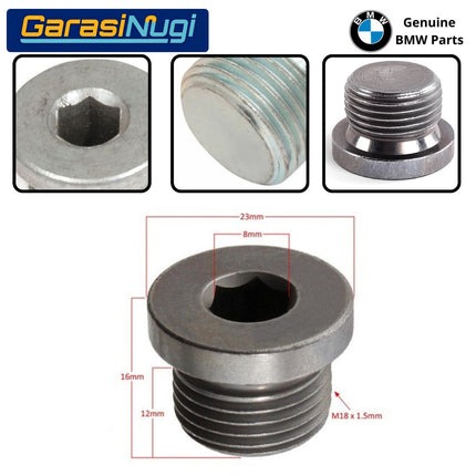 Baut Pembuangan Oli Mesin BMW N62 N63 N13  Original 07119905428 Screw Plug M18 x 1.5