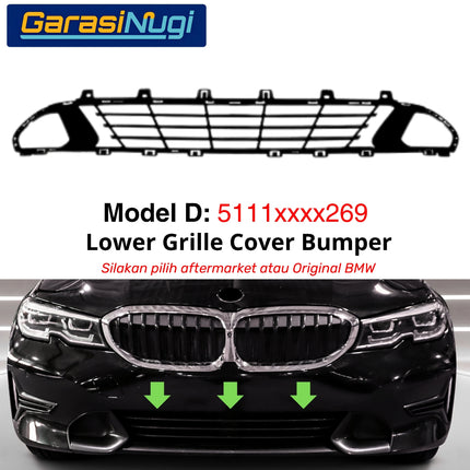 Lower Grille BMW G20 G21 G28 Bemper Depan Bagian Bawah Front Bumper Original 330 340