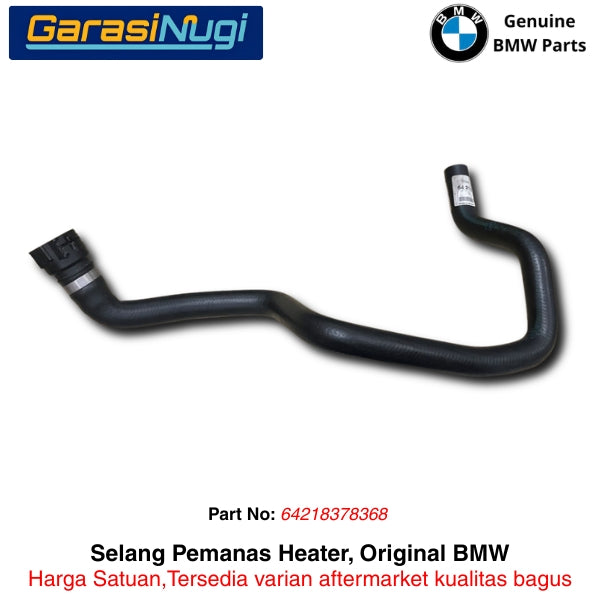 Selang Pemanas Heater BMW E39 Inlet Hose Mesin M52 M54 Original 64218378368 520 525
