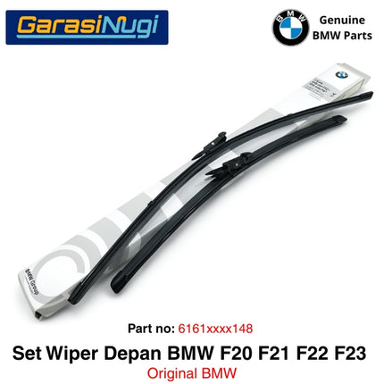 Wiper Frameless BMW F20 F21 F23 Kaca Depan Original Part Setir Kanan RHD Sepasang 116 118