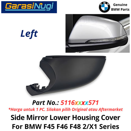 Side Mirror For BMW F45 F46 F48 Lower Housing Section Cover Rumah Bawah Kaca Spion Samping 220 X1 2013-2022