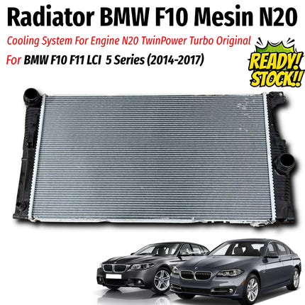 Radiator For BMW F10 F11 LCI Mesin N20 Engine Cooling Sistem Pendingin Mesin Original 2014-2017