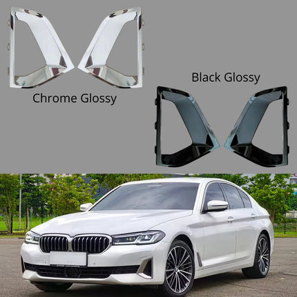 Cover Chrome BMW G30 LCI Luxury Line List Krom Saluran Udara Bemper Depan 520 540
