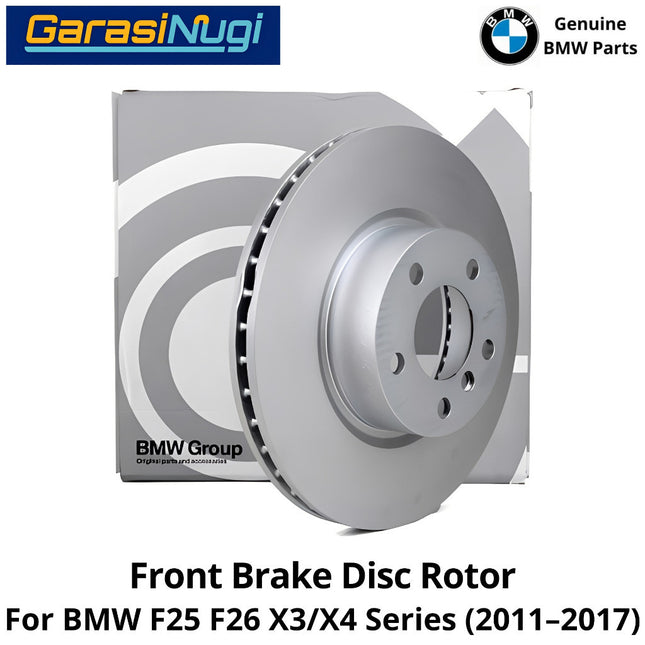 Front Brake Disc BMW F25 F26 Rotor 34106879122 Piringan Cakram Rem Depan Original X3 X4 2011-2017