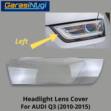 Mika Headlight AUDI Q3 Lens Kaca Cover Lampu Depan 2010-2015