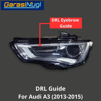 DRL Guide AUDI A3 Angel Eyebrow Light Lampu Senja (2013-2015)