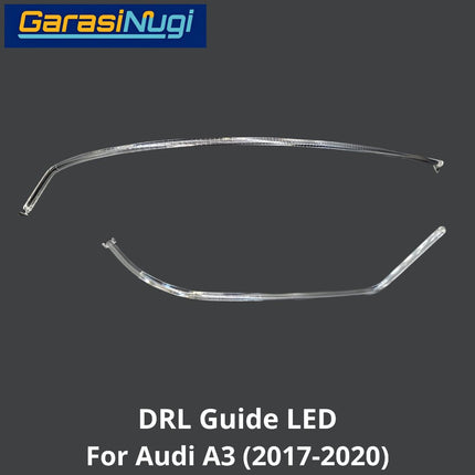 DRL Guide AUDI A3 LED Angel Eyebrow Light Lampu Senja (2017-2020)
