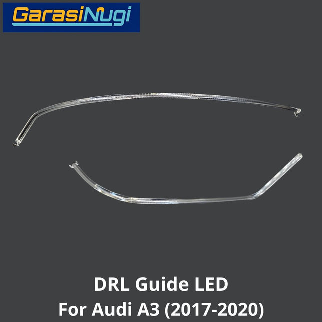 DRL Guide AUDI A3 LED Angel Eyebrow Light Lampu Senja (2017-2020)