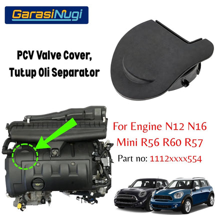 PCV Valve Cover Mini Cooper R56 R60 R57 Tutup Oli Separator Repair Kit Mesin N12 N16