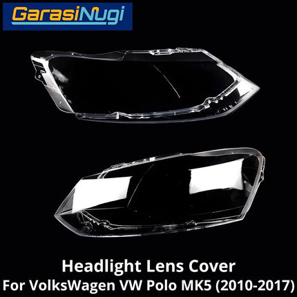 Mika Headlight VW Polo MK5 Lens Kaca Cover Lampu Depan Volks Wegan (2010-2017)