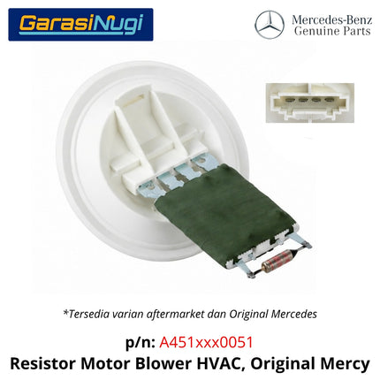 Resistor Blower AC Smart Fortwo W451 Pengatur Angin HVAC Original 2007 - 2015