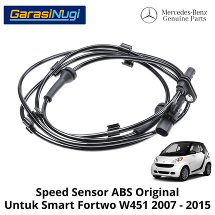 Speed Sensor ABS Smart Fortwo W451 Detektor Kecepatan Roda Belakang Original 2007 - 2015