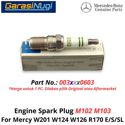 Spark Plug Mercy W201 W124 W126 R170 Busi Mesin Original 0031590603 190 230E SLK