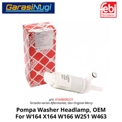 Headlight Washer Pump Mercedes W164 X164 W251 Aktuator Pompa Lampu Depan Original Mercy ML GL