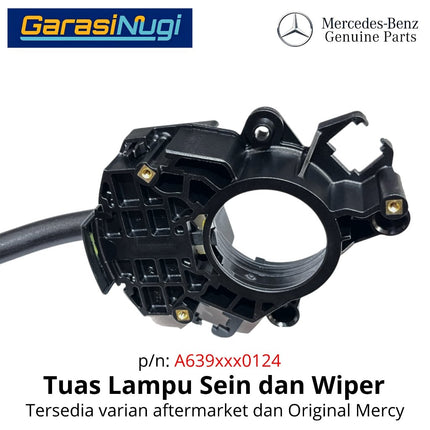 Tuas Lampu Sein Dan Wiper Mercedes Vito Viano W639 Termo Switch Steering Column Original 2003 - 2014