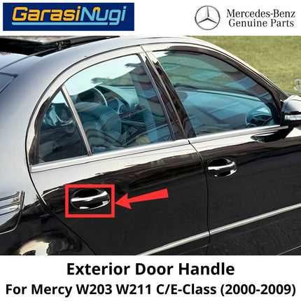 Exterior Rear Door Mercy W203 W211 Handle Eksterior Pegangan Pintu Belakang Luar Mercedes C200 E200