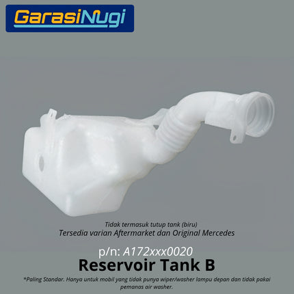 Reservoir Tank Mercedes R172 Tangki Cairan Pembersih Kaca Depan Original Tanpa Tutup SLK200 SLK250