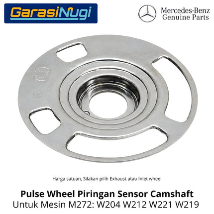 Pulse Wheel Mercy W204 W212 W221 Mesin M272 M273 Camshaft Adjuster Reluctor Piringan Sensor Noken AS C300 E350