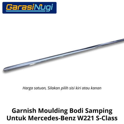 Chrome Stripe Mercedes W221 Garnish Moulding Bodi Samping Mercy S300 S350