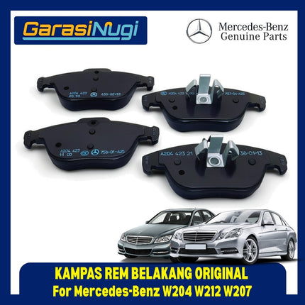 Kampas Rem Belakang Mercedes W204 W212 W207 Rear Brake Pads Kit Original 0064206120 C180 C200 E200