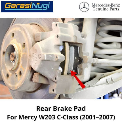 Rear Brake Pads Mercy W203 Kampas Rem 0034202720 Belakang Mercedes C200