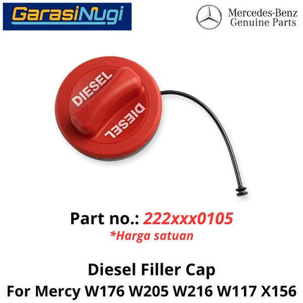 Diesel Filler Mercy W176 W205 W216 W117 X156 Tank Cap Tutup Tali Tangki BBM A200 C300