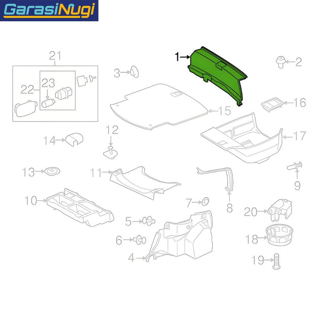 Trim Loading Sill For Mercedes W204 Pelindung Tepi Bagasi C200 C250