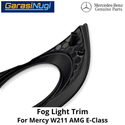 Fog Trim Mercy W211 AMG Cover Chrome Lampu Kabut Bracket E350