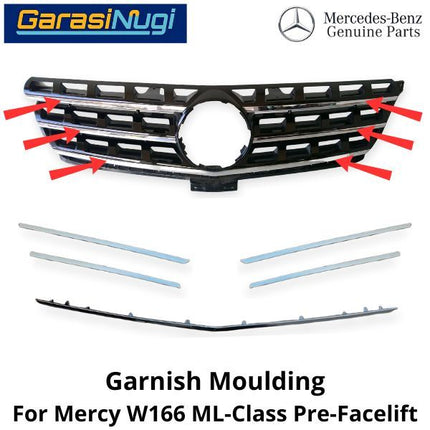 Chrome Trim Mercy W212 Elegance Grille Monting Grill Bumper Depan E250
