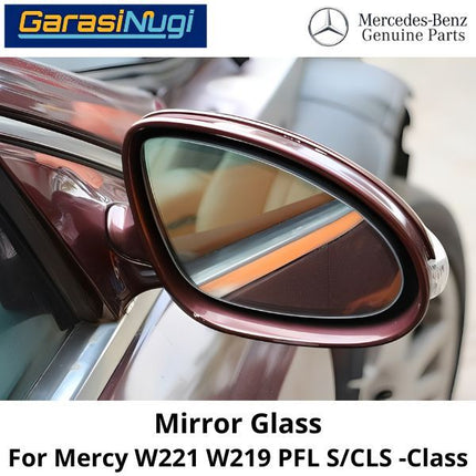 Mirror Glass Mercy W221 W219 Pre-Facelift Cermin Kaca Spion Depan 2218100221 S300 CLS