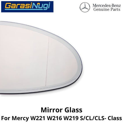 Mirror Glass Mercy W221 W216 W219 Pre-FL Cermin Kaca Spion Depan 2218102821 S300 CL CLS
