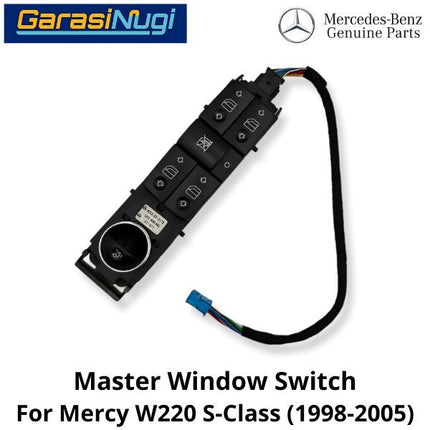 Power Window Mercy W220 Master Switch Driver Side Tombol Jendela Mercedes S230