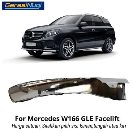 Front Lower Bumper Mercy W166 Facelift List Penutup Chrome Molding Trim GLE