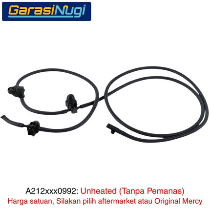 Mercedes W212 W218 Pre-FL Selang Penyemprot Kaca Depan Front Windshield Nozzle Wiper E300