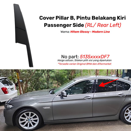 Cover Pillar B For BMW F10 List Penutup Pintu Kaca Samping Matte Original 523