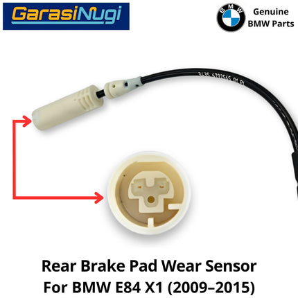 Rear Brake For BMW E84 Wear Sensor Kaber Indikator Keausan Kampas Rem Belakang X1 2009-2015
