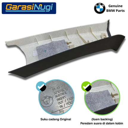 Pillar Trim Kolom C BMW E83 Panel Interior Bangku Belakang Rear Cover Gray Beige Original X3