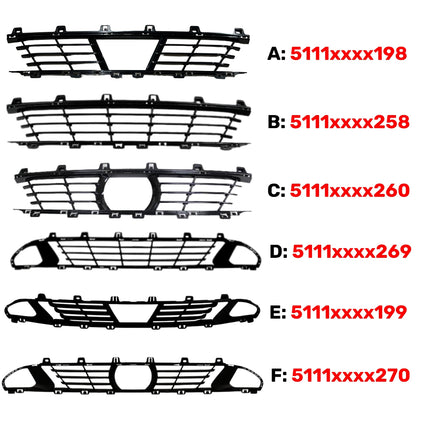 Lower Grille BMW G20 G21 G28 Bemper Depan Bagian Bawah Front Bumper Original 330 340